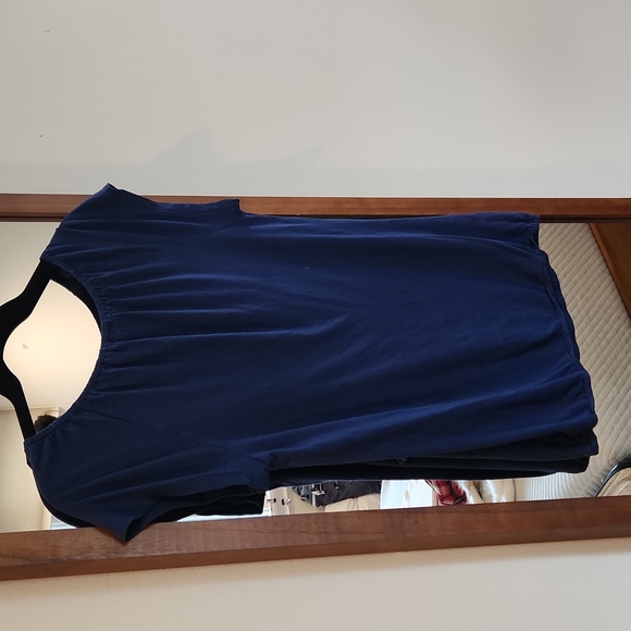 Medium TALL blue Old Navy blouse - Picture 3 of 3